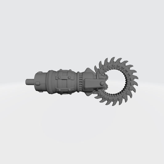 B.A.T. Arm Accessory - Rotary Saw: G.I. Joe Classified Series BAT Weapon Swaps 1:12 Scale 6" Action Figure Custom Parts