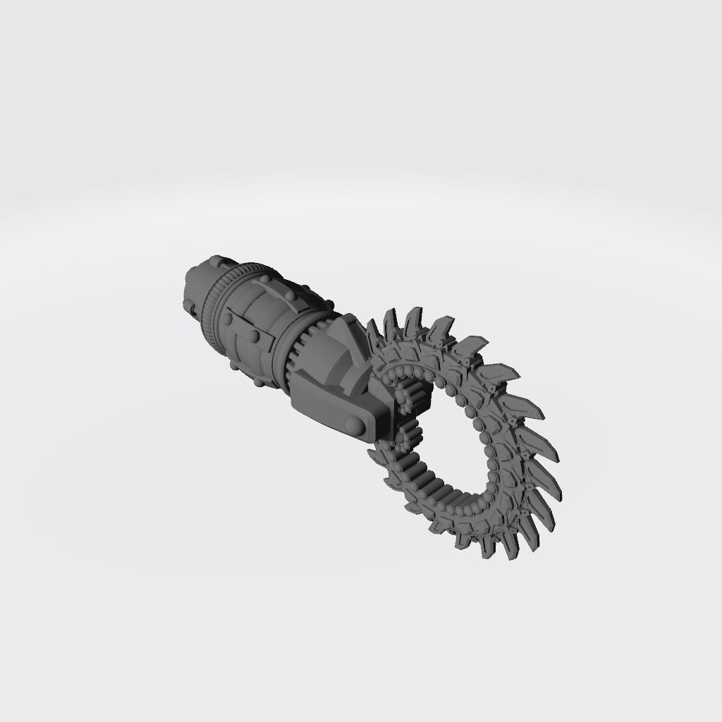 B.A.T. Arm Accessory - Rotary Saw: G.I. Joe Classified Series BAT Weapon Swaps 1:12 Scale 6" Action Figure Custom Parts