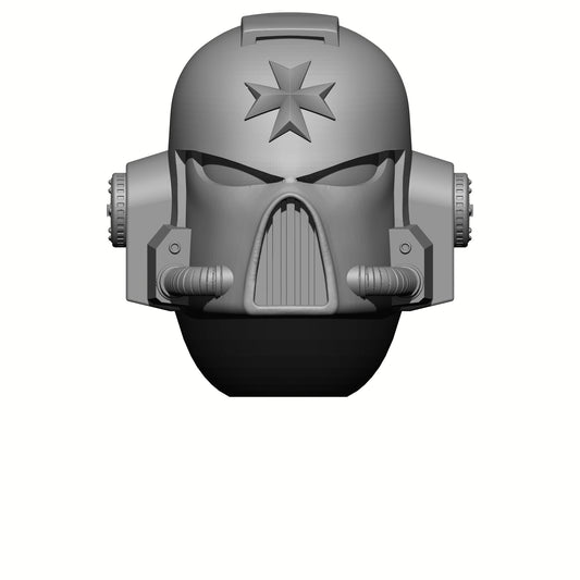 Templar Knights MK VII Helmet for JoyToy Loyalist Marine Action Figures Custom 1:18th Scale Parts
