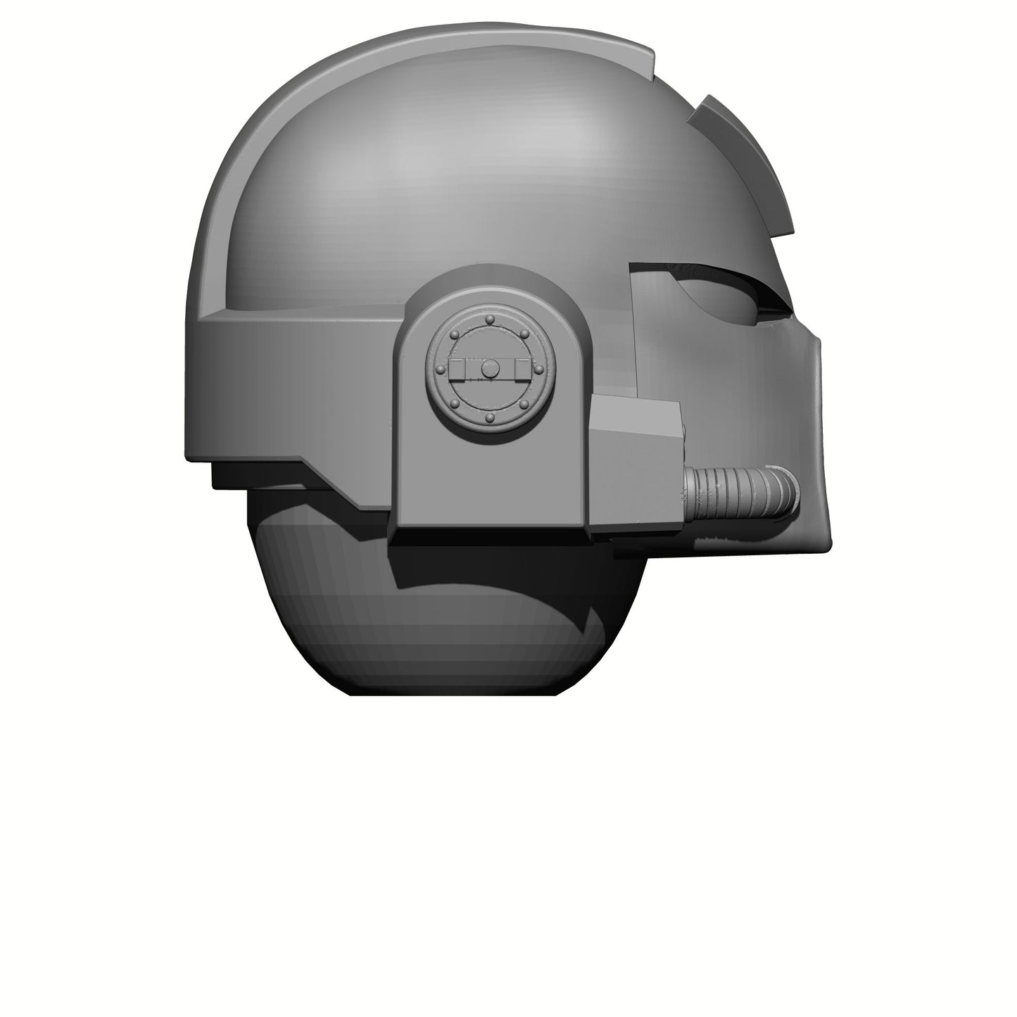 MK VII Helmet with Chevron: Helmet Swap for JoyToy Warhammer 40K Compatible Space Marine 1:18 4" Action Figures