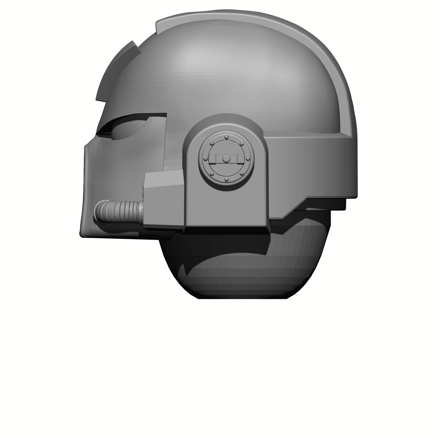 MK VII Helmet with Chevron: Helmet Swap for JoyToy Warhammer 40K Compatible Space Marine 1:18 4" Action Figures