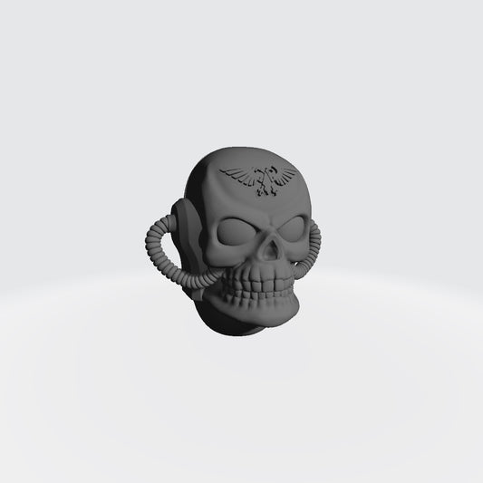 Chaplain Skull Helmet with Eagle compatible with JoyToy Space Marine Action Figures