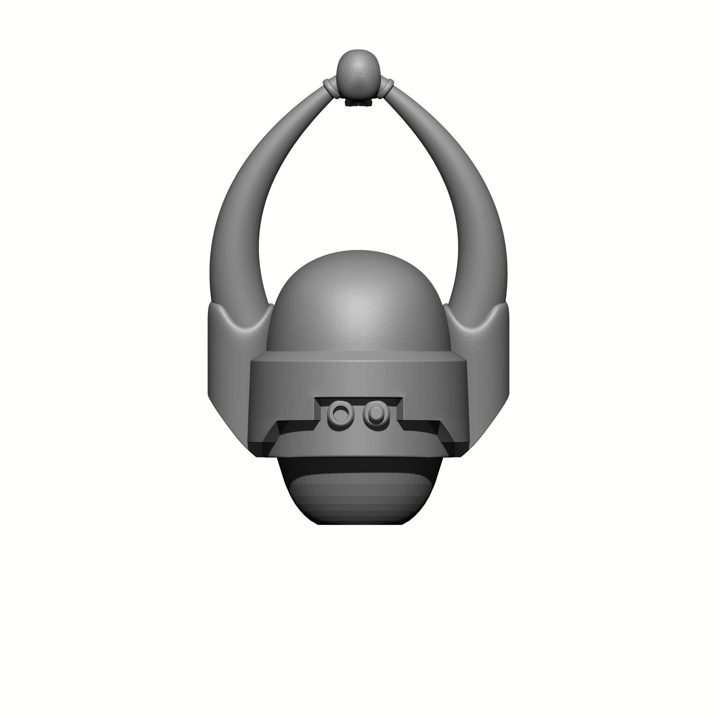 Crusader Helmet with Horns and Skull for JoyToy Chaos Space Marine Action Figures 1:18th Scale Custom Parts