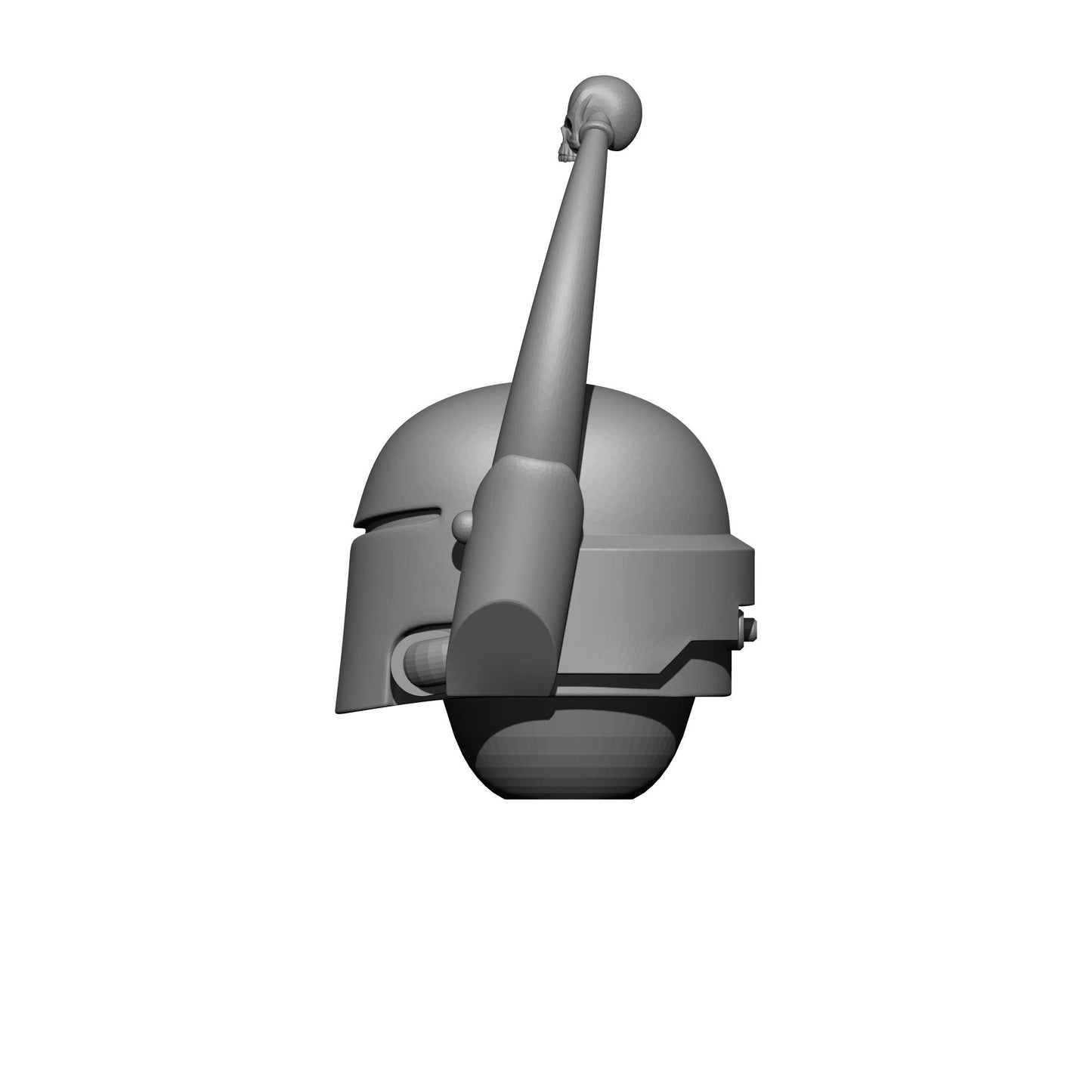 Crusader Helmet with Horns and Skull for JoyToy Chaos Space Marine Action Figures 1:18th Scale Custom Parts