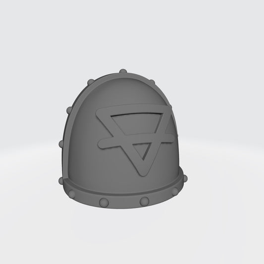 Fell Blooded Close Support MKVII Shoulder Pad Studded compatible with JoyToy Space Marine Action Figures by 18th Scale Armory