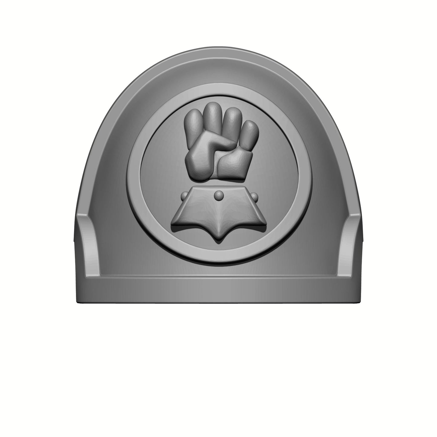 Monarch Fists Notched Shoulder Pad Mark X compatible with JoyToy Reiver Space Marine Action Figures 1:18th Scale