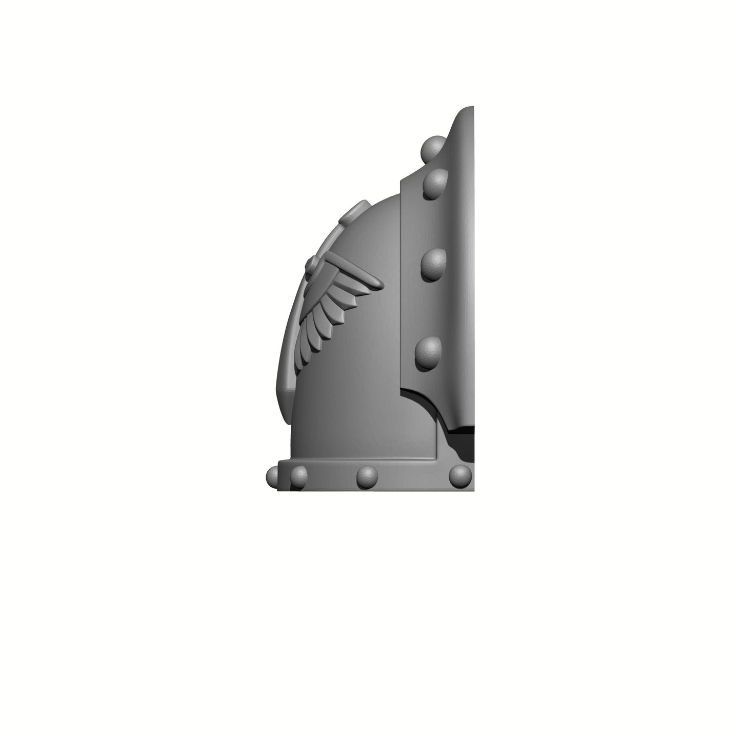 Left Angle of the Dark Angels MKIII Shoulder Pad Gen: 3 Pauldron are compatible with the Dark Angels Legion JoyToy Space Marines*, from the Heresy era.