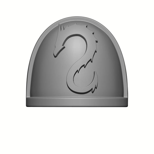 Emperors Dragons Chapter MKIV Shoulder Pad for JoyToy Loyalist Marine Action Figure Custom 1:18th Scale Pauldron
