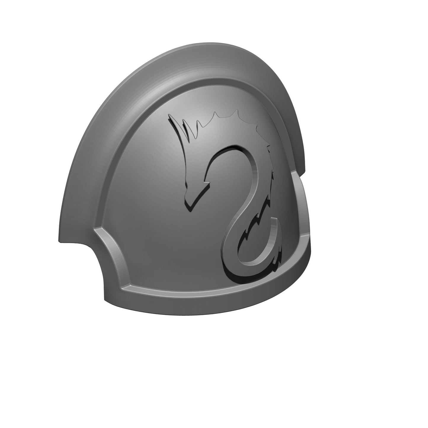Emperor's Dragons Chapter MKVII Shoulder Pad Notched Thin for JoyToy Loyalist Marine Action Figure Custom 1:18th Scale Pauldron
