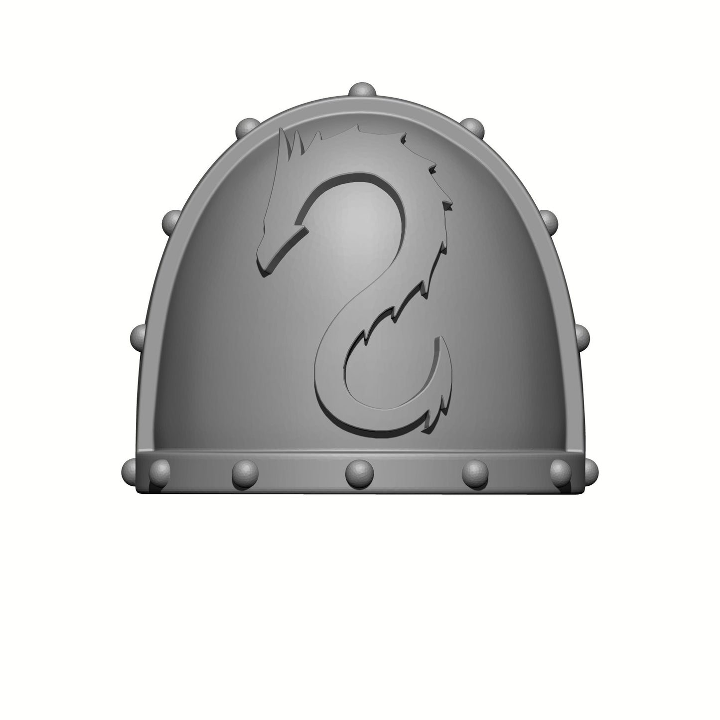 Emperor's Dragons Chapter MKVII Shoulder Pad for JoyToy Loyalist Marine Action Figure Custom 1:18th Scale Pauldron