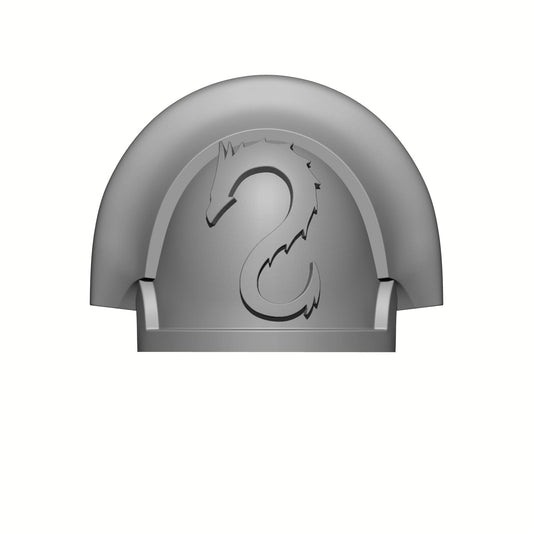 Emperor's Dragons Chapter MKIII Shoulder Pad Notched for JoyToy Loyalist Marine Action Figure Custom 1:18th Scale Pauldron