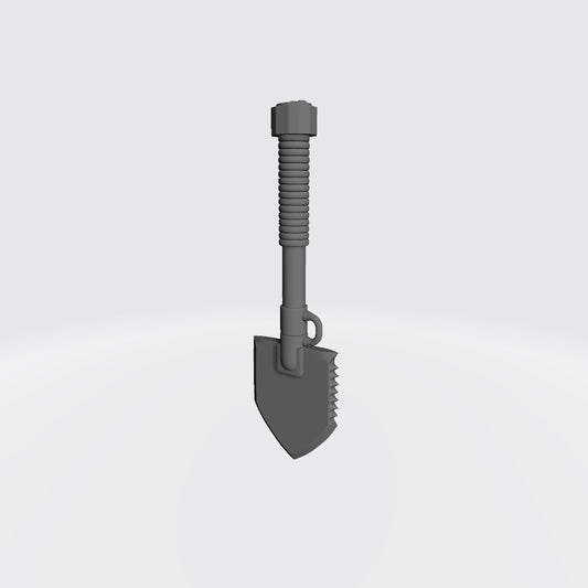 Combat Shovel Serrated: NATO Military Trench Shovel for Collectible Action Figures
