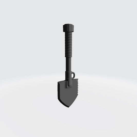Combat Shovel Serrated: NATO Military Trench Shovel for Collectible Action Figures