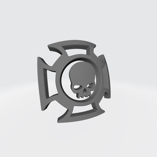 Battle Brother Veteran Crux Terminatus Shoulder Pad Iconography for JoyToy Grimdark Marine Action Figures Custom 1:18th Scale Upgrade