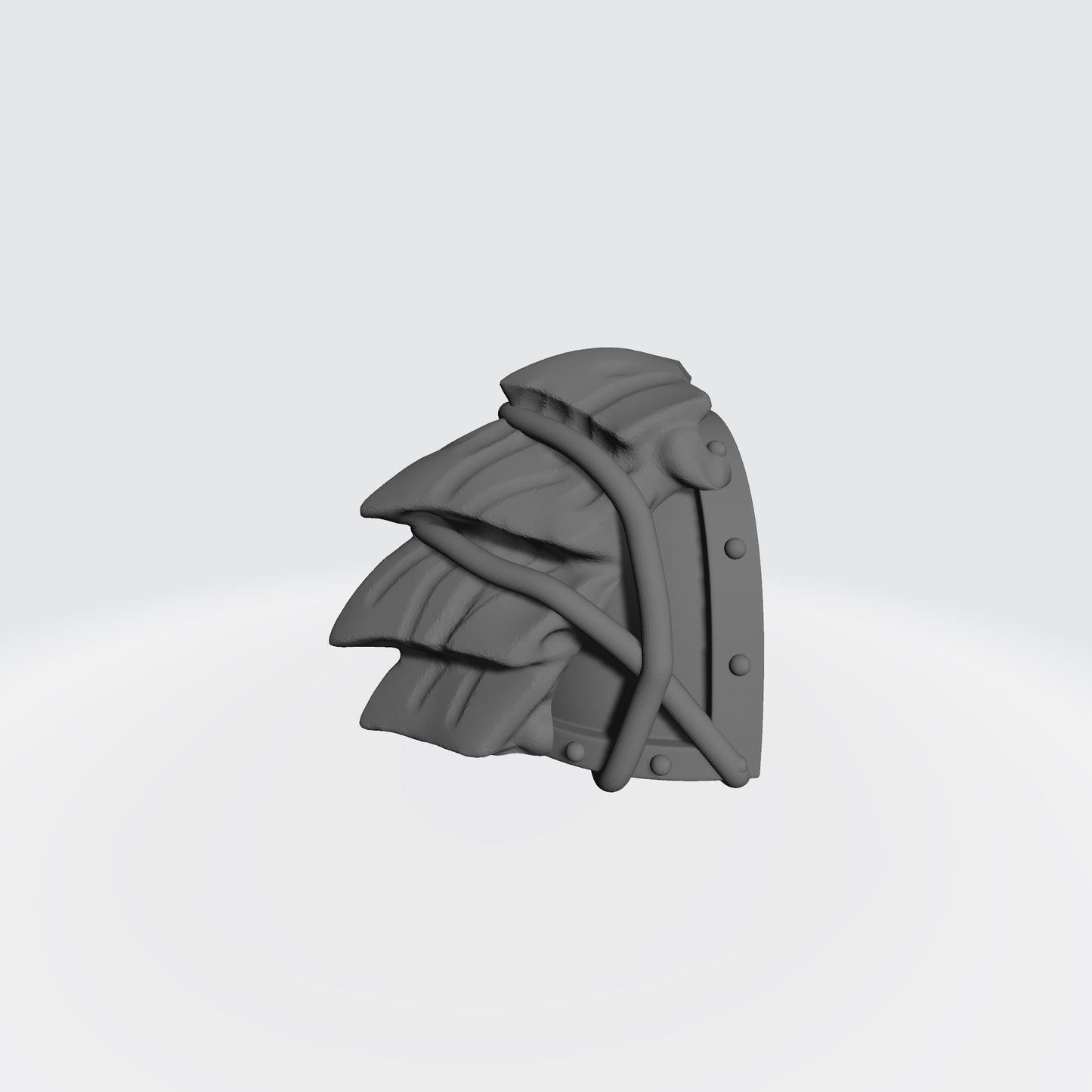 Tyranid Hunters MKVII Shoulder Pad w Carapace for JoyToy Grimdark Marine Action Figures Custom 1:18th Scale Upgrade