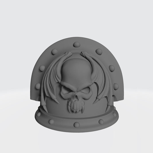 Night Lords MKIII Shoulder Pad Full Sword Breaker Studded Double Rivets for JoyToy Traitor Legion Action Figures