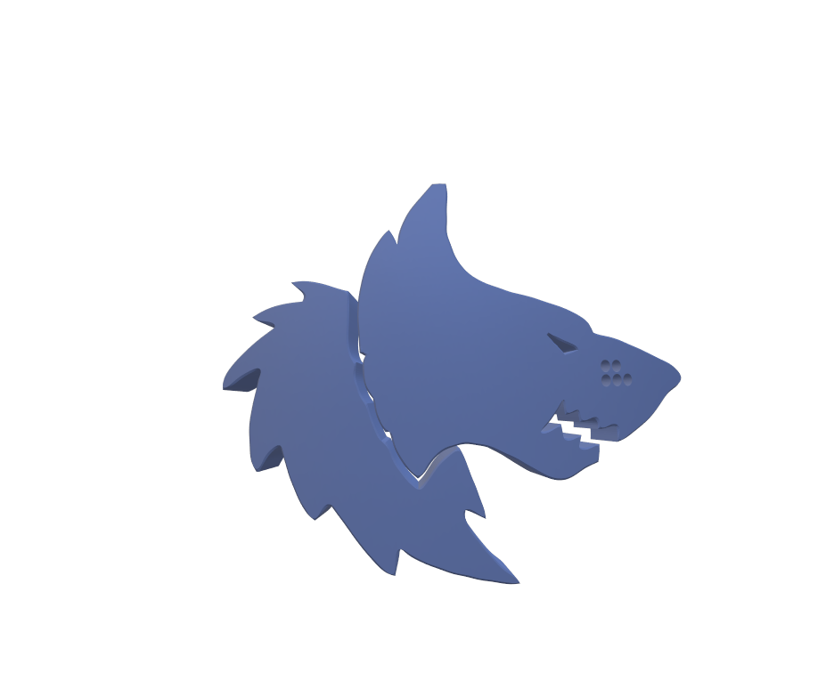 Custom Space Wolf Shoulder Pad Decal for Right Shoulder Pad compatible with JoyToy Battle Marine 1:18th Scale Action Figures