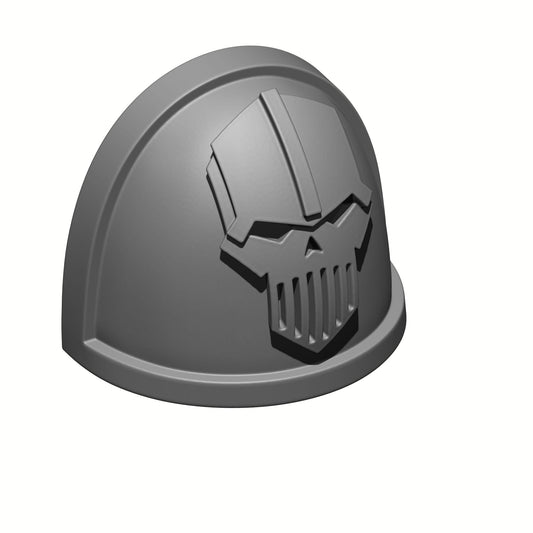 Iron Skull Legion MKIV Shoulder Pad Ver. 01 for JoyToy Traitor Marine Action Figure Custom 1:18th Scale Pauldron