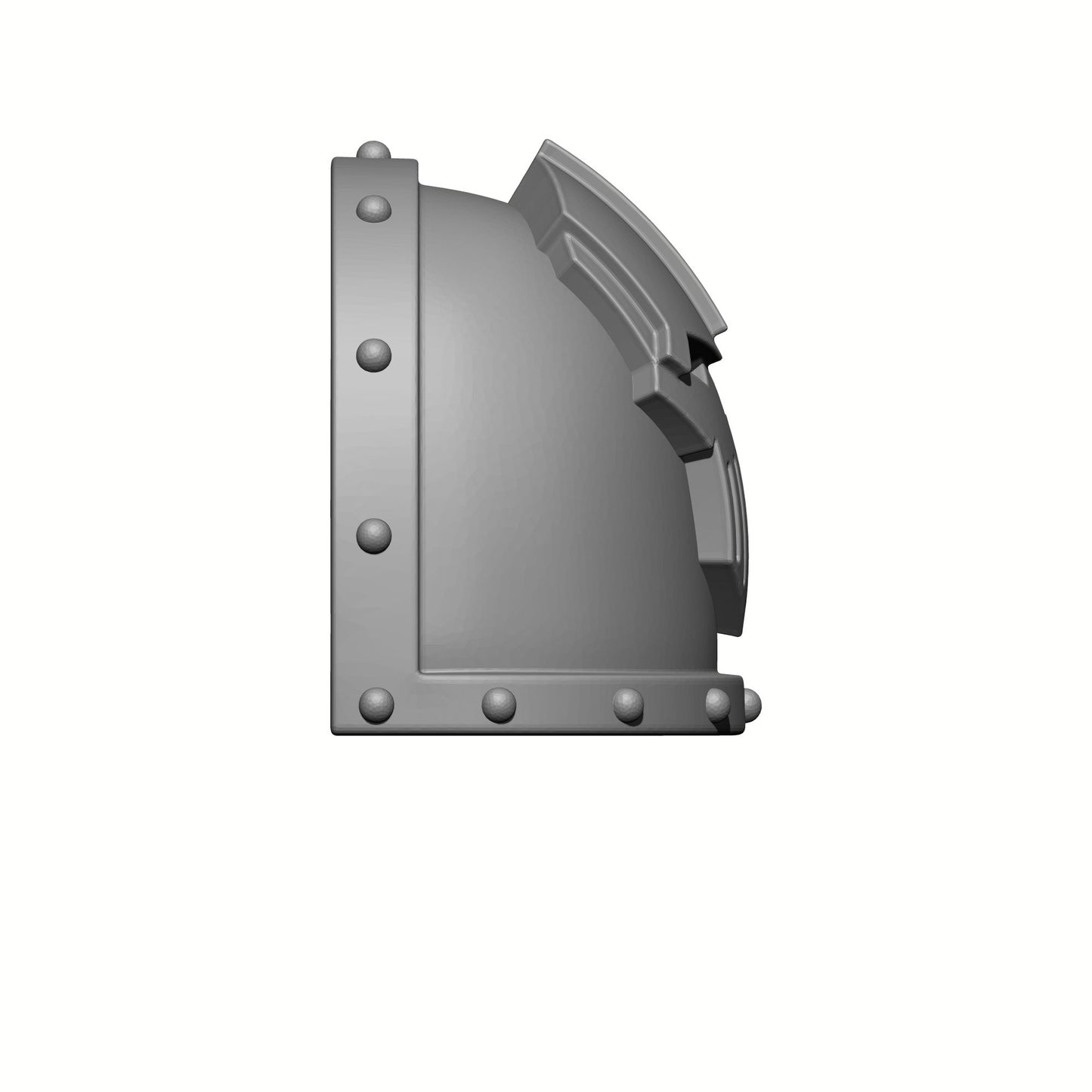 Iron Skull Legion MKVII Shoulder Pad Ver. 03 for JoyToy Traitor Marine Action Figure Custom 1:18th Scale Pauldron