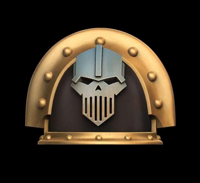 Iron Warriors Legion MKIII Shoulder Pad Compatible with JoyToy Space Marine 1:18 Scale Action Figures by 18th Scale Armory