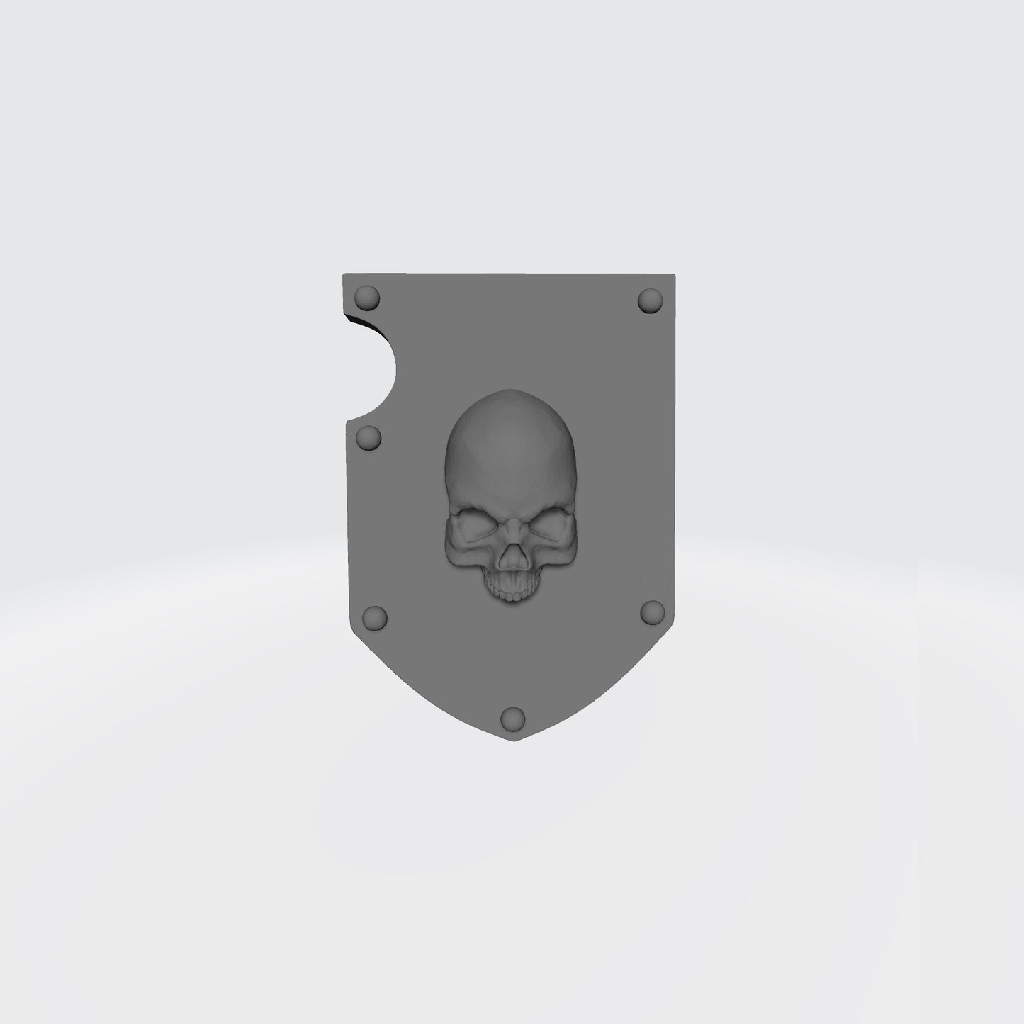 Mortifactors Chapter Shoulder Pad Heraldry Ver: 1R with Skull for JoyToy Loyalist Marine Action Figure Custom 1:18th Scale Shield