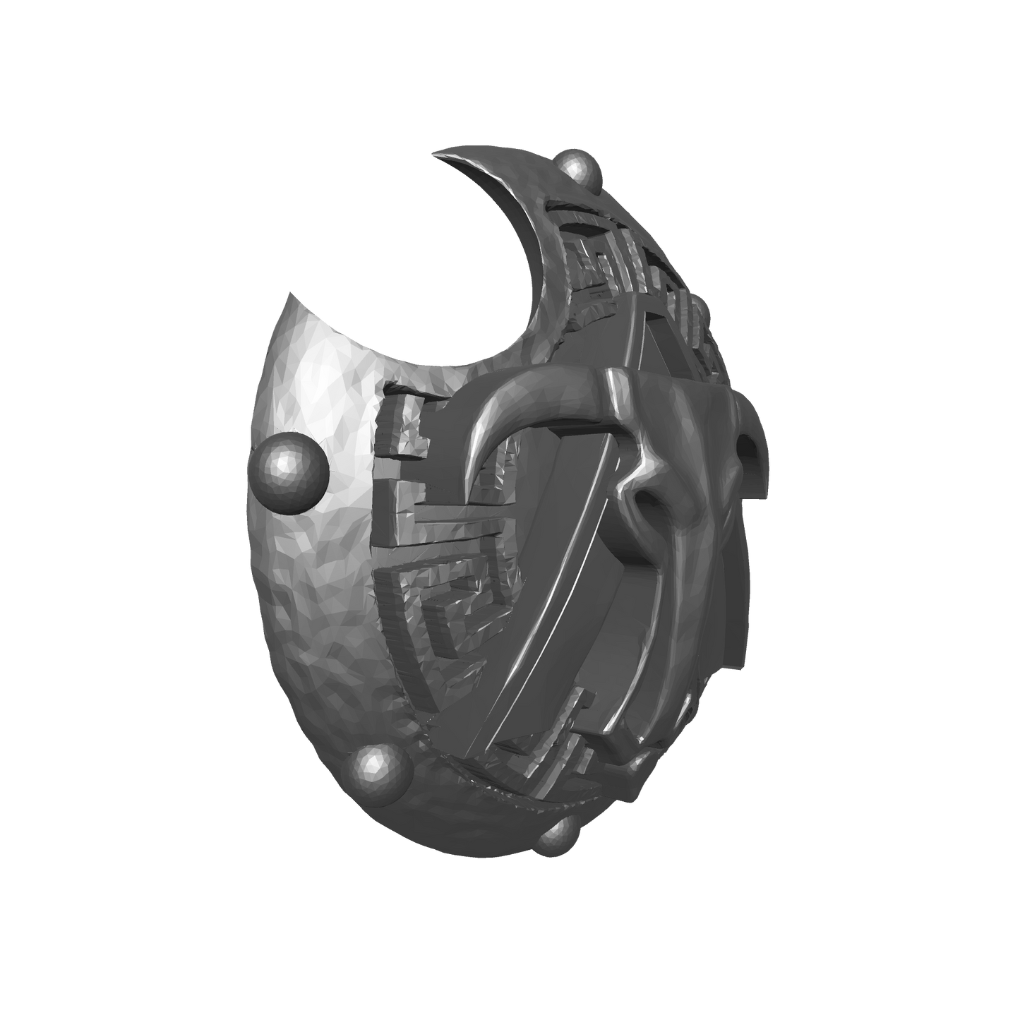 Minotaurs Chapter Round Spartan Shield with Blazons for JoyToy Grimdark Marine Action Figure Ancients