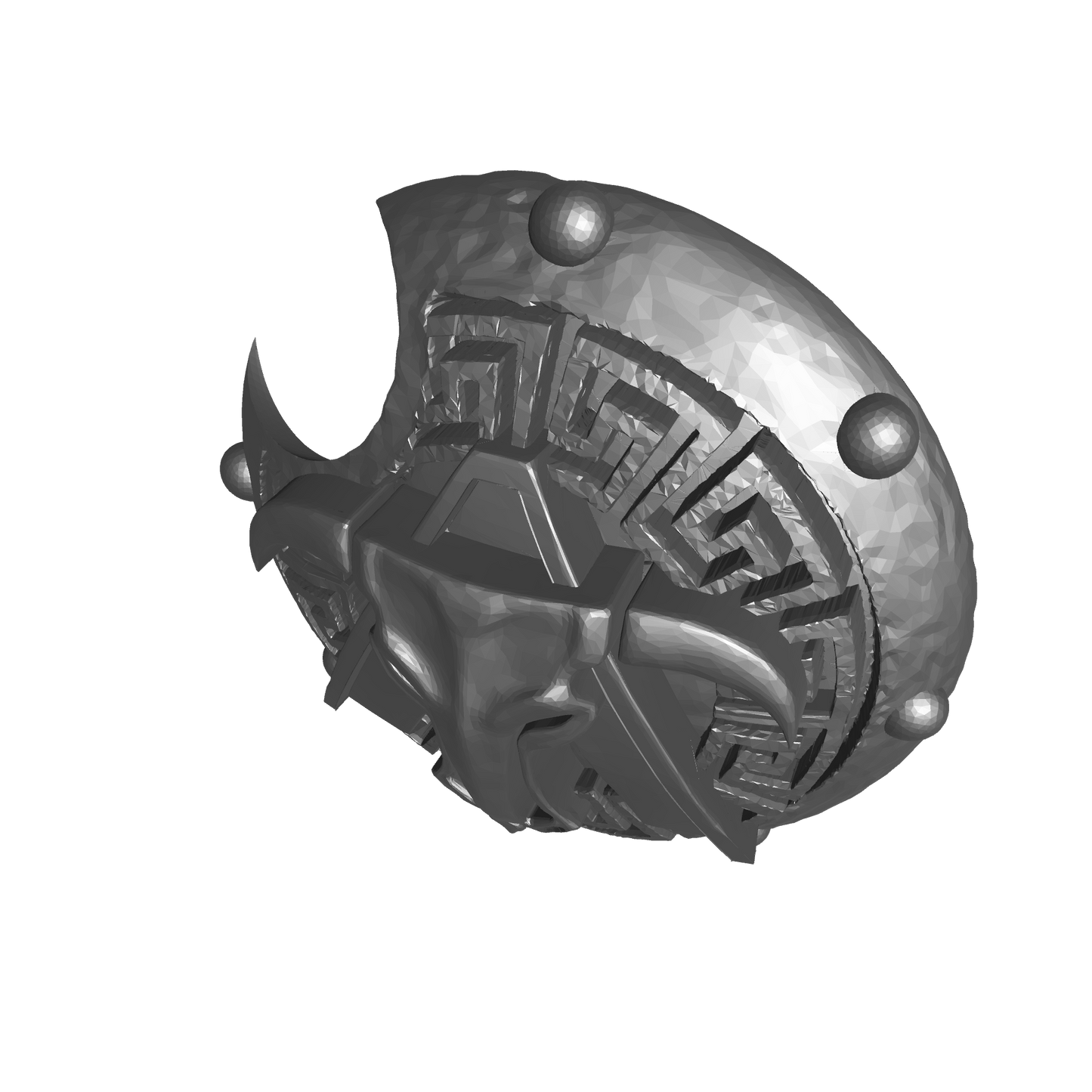 Minotaurs Chapter Round Spartan Shield with Blazons for JoyToy Grimdark Marine Action Figure Ancients