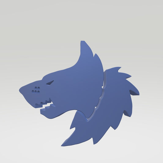 Custom Space Wolf Shoulder Pad Decal compatible with JoyToy Battle Marine 1:18th Scale Action Figures