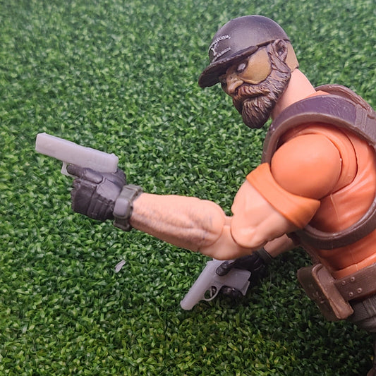Tiger Force Exclusive - Stuart Outback Selkirk holding a Glock Pistol with Two Magazines  for G.I. Joe Classified, Vipers, Cobra Troopers, Mezco, Marvel Legends custom Action Figures Force