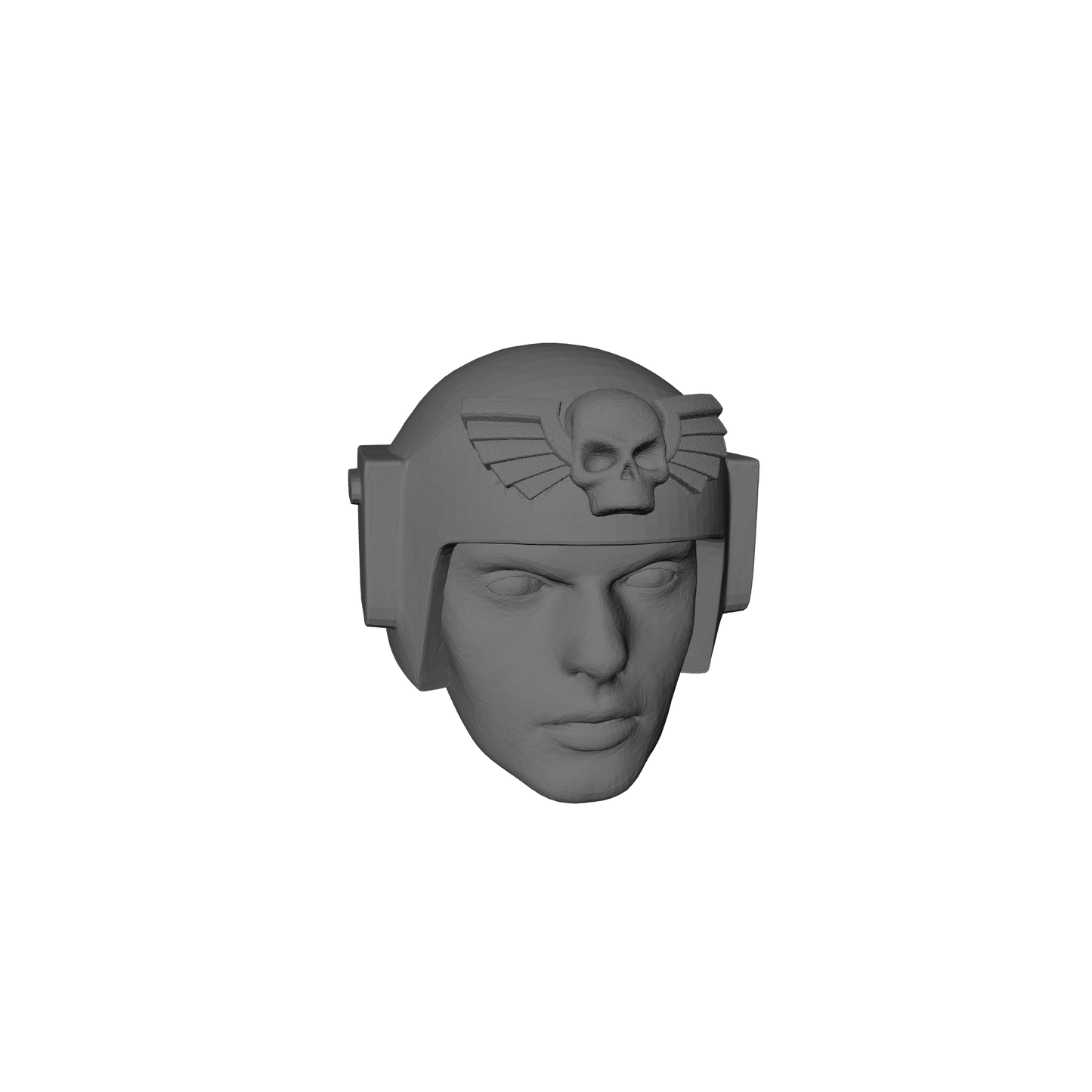 Infantry Guardsman Battle Helm with Skull Wings Head Swap for G.I. Joe Classified Action Figures 6-inch (1/12th)