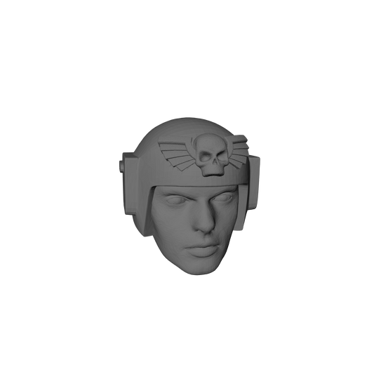 Infantry Guardsman Battle Helm with Skull Wings Head Swap for G.I. Joe Classified Action Figures 6-inch (1/12th)