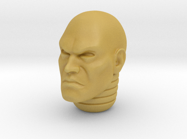 Bald Veteran Marine Head Swap for JoyToy Warhammer 40K Compatible Space Marine 1:18 Action Figure 4" Custom Part
