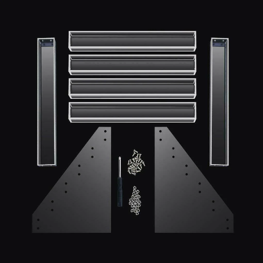 Six 6 Tier Modular Paint Rack - Acrylic Paint Dropper Storage Rack - Hobby Rack - Acrylic Rack System (ARS)