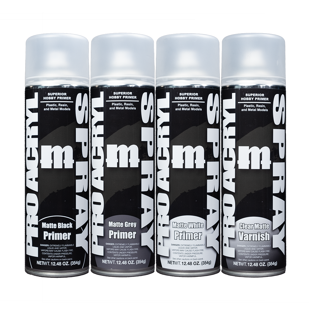 PRO Acryl SPRAY - Matte Black Primer