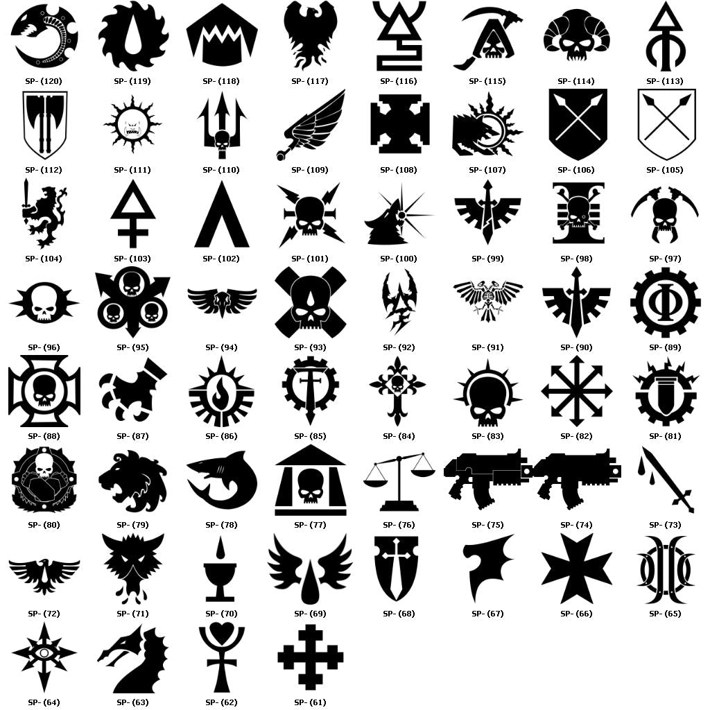 Custom Designed Shoulder Pad Heraldry for JoyToy Space Marines Warhammer 40K Compatible 1:18 Scale Action Figures Custom Pauldron Parts