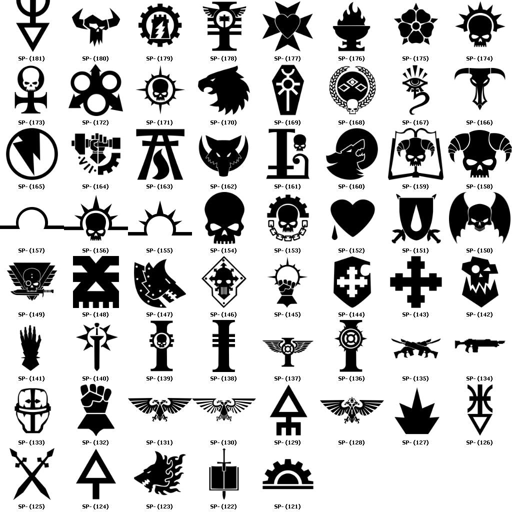 Custom Designed Shoulder Pad Heraldry for JoyToy Space Marines Warhammer 40K Compatible 1:18 Scale Action Figures Custom Pauldron Parts