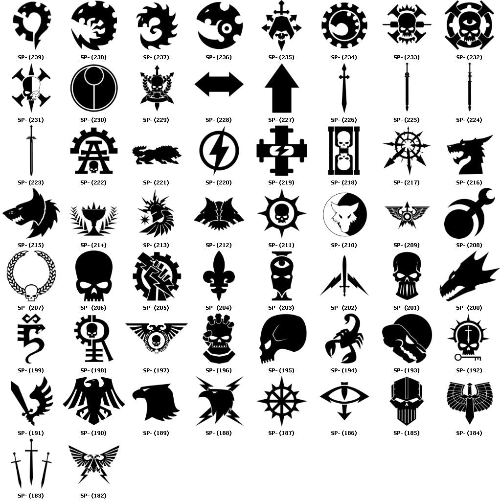 Custom Designed Shoulder Pad Heraldry for JoyToy Space Marines Warhammer 40K Compatible 1:18 Scale Action Figures Custom Pauldron Parts