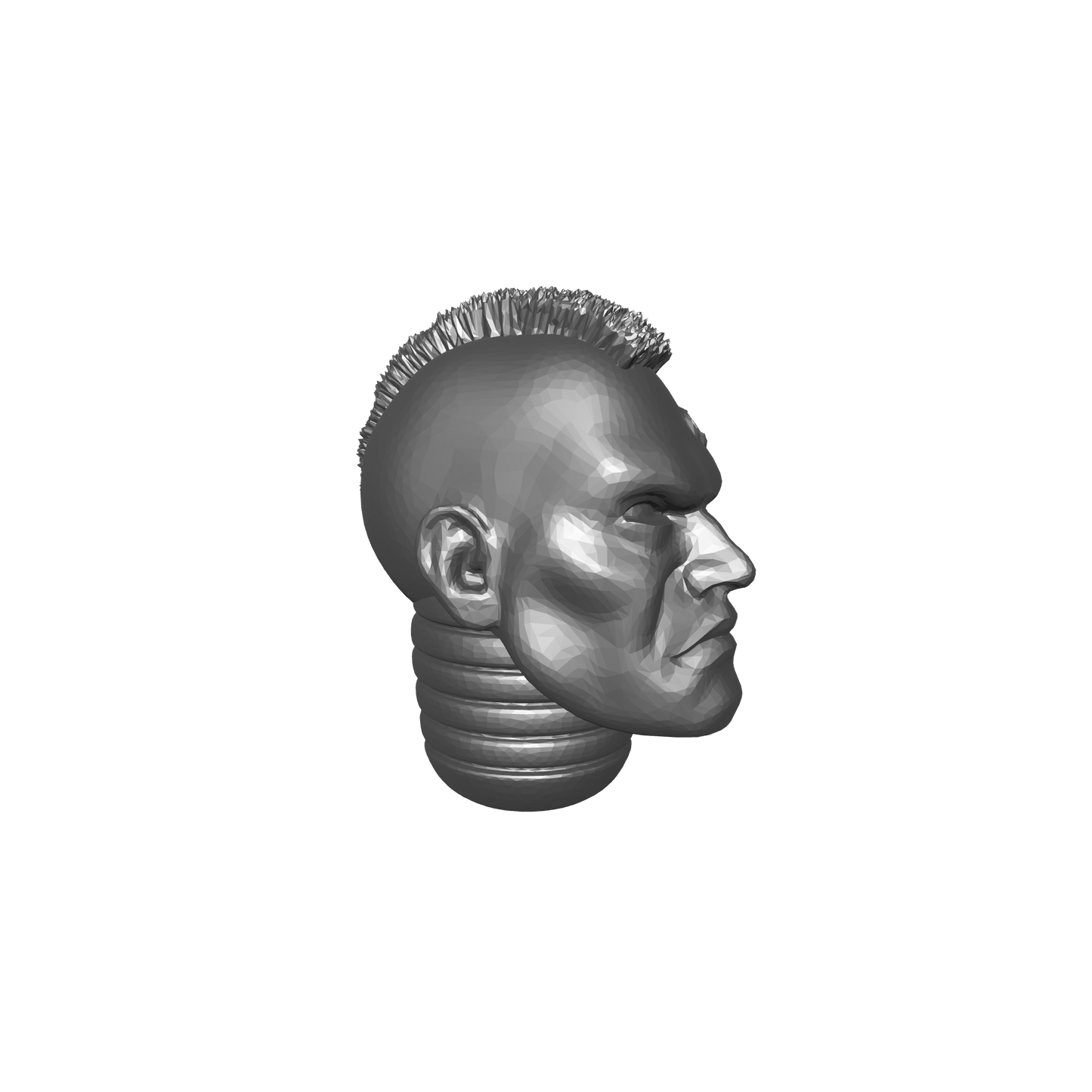 Initiate Head Swap Mohawk with Service Studs for JoyToy Space Marine Action Figure Custom 1:18th Scale Parts