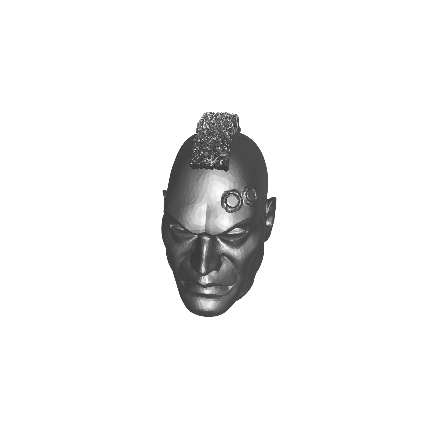 Initiate Head Swap Mohawk with Service Studs for JoyToy Space Marine Action Figure Custom 1:18th Scale Parts