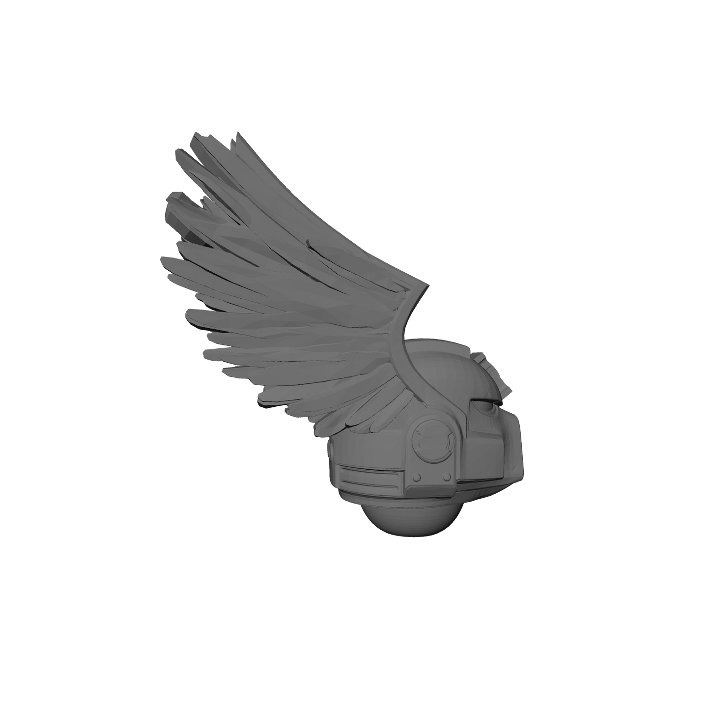 Deathwatch Mark VIII Helmet with Wings for Loyalist Marine Action Figures Custom 1:18th Scale Upgrade