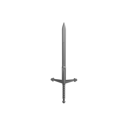 Highland Warrior Claymore energy sword resin melee weapon upgrade for 1:18 scale grimdark armored soldier figures