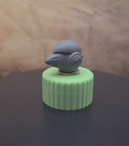 Space Marine MKVI Beaky Helmet Plain: Helmet Swap for JoyToy Grimdark Marine 1:18 Scale 4" Action Figures