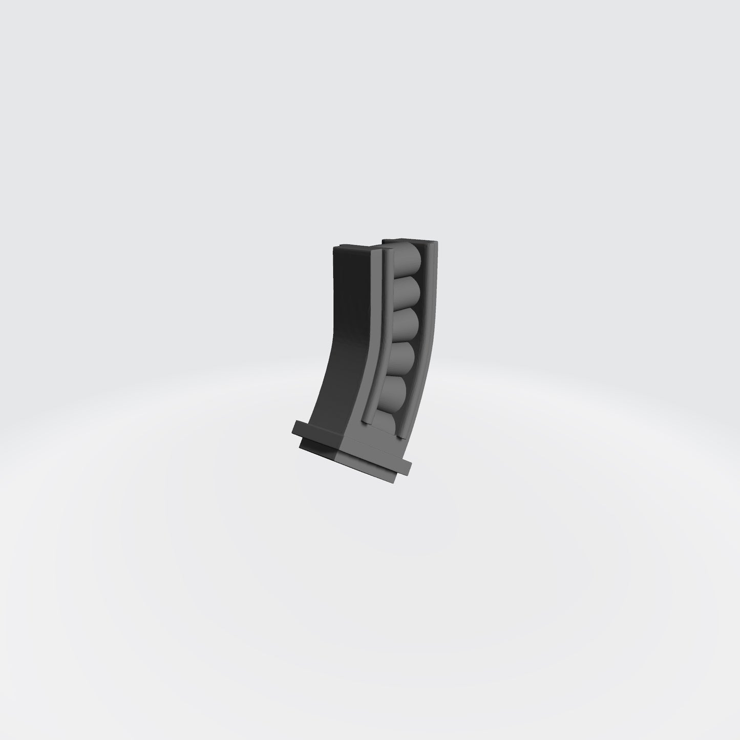 Removable curved magazine compatible with JoyToy 1:18 scale armored action figures
