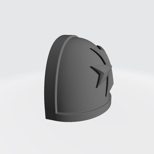 Templar Knights Warrior Order Type 4 V1 resin shoulder pad for 1:18 Scale Grimdark Armored Soldier Upgrades compatible with JoyToy action figures