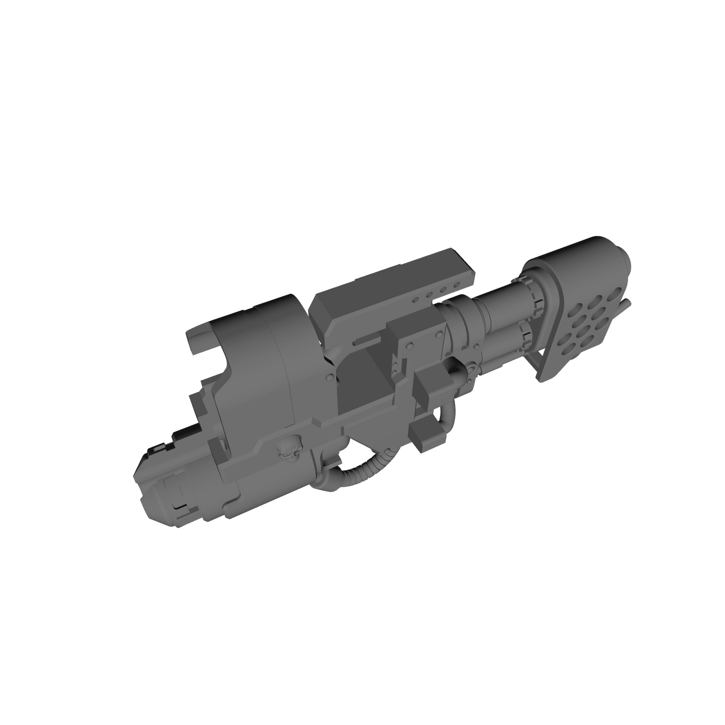 Veteran Warrior Heavy Flamer V2 compatible with JoyToy 1:18 scale armored action figures custom resin weapon