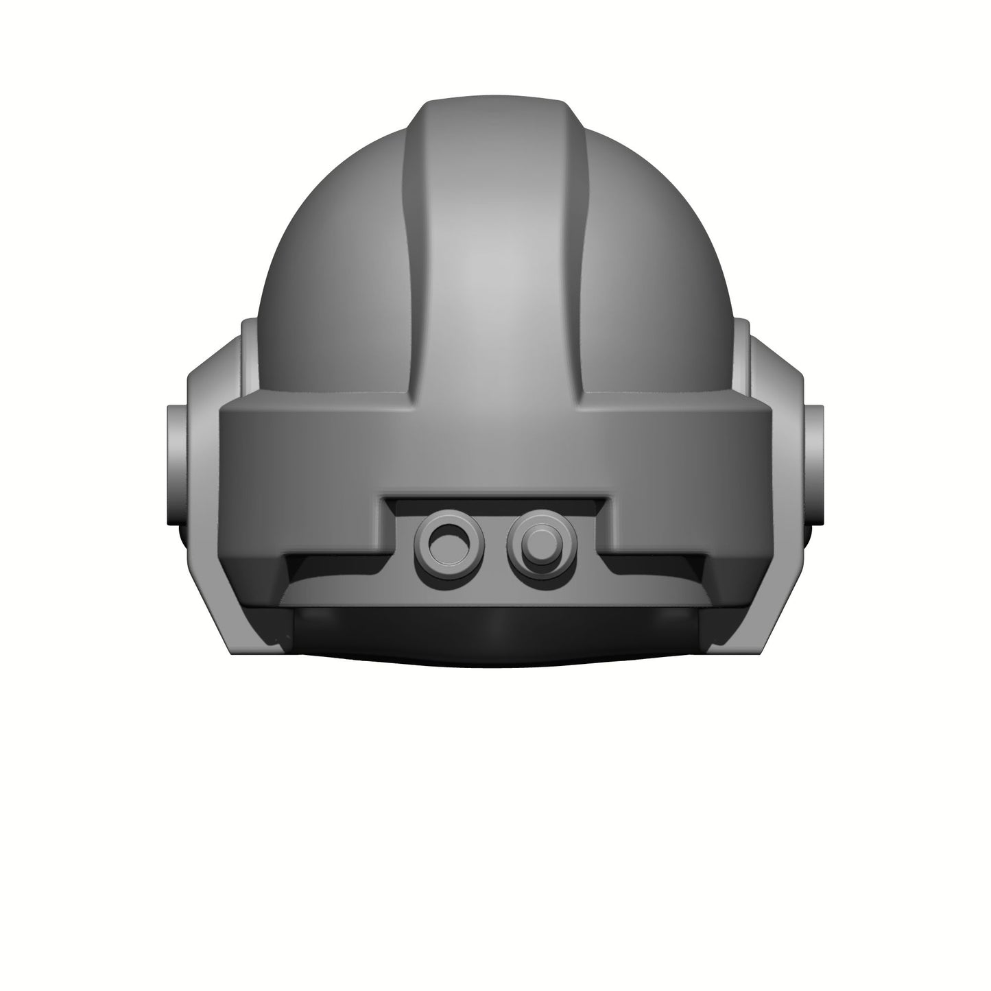 Grey Knight Helmet with Skull and Two Tubes for JoyToy Loyalist Marine Action Figures Custom 1:18th Scale Parts