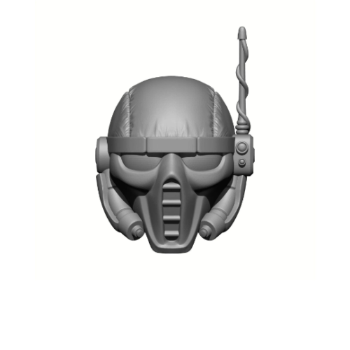 Vindicar Assassin Head with Spy Mask and Antenna for Grimdark Action Figures Custom 1:18th Scale Upgrade