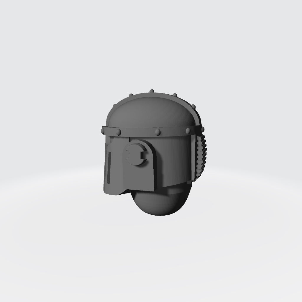 Iron Skull Warriors MKIII Helmet: Helmet for Warhammer 40K JoyToy Compatible Space Marine 1:18 Action Figure 4" Custom Part