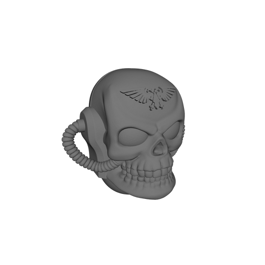 Skull Helmet with Byzantine Eagle Crest Compatible with JoyToy 1:18 Scale Sci-Fi Action Figures Custom Resin Head Upgrade