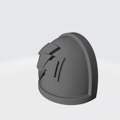 White Scars MKIV Shoulder Pad for JoyToy Space Marine Action Figures Custom 1:18th Scale Parts